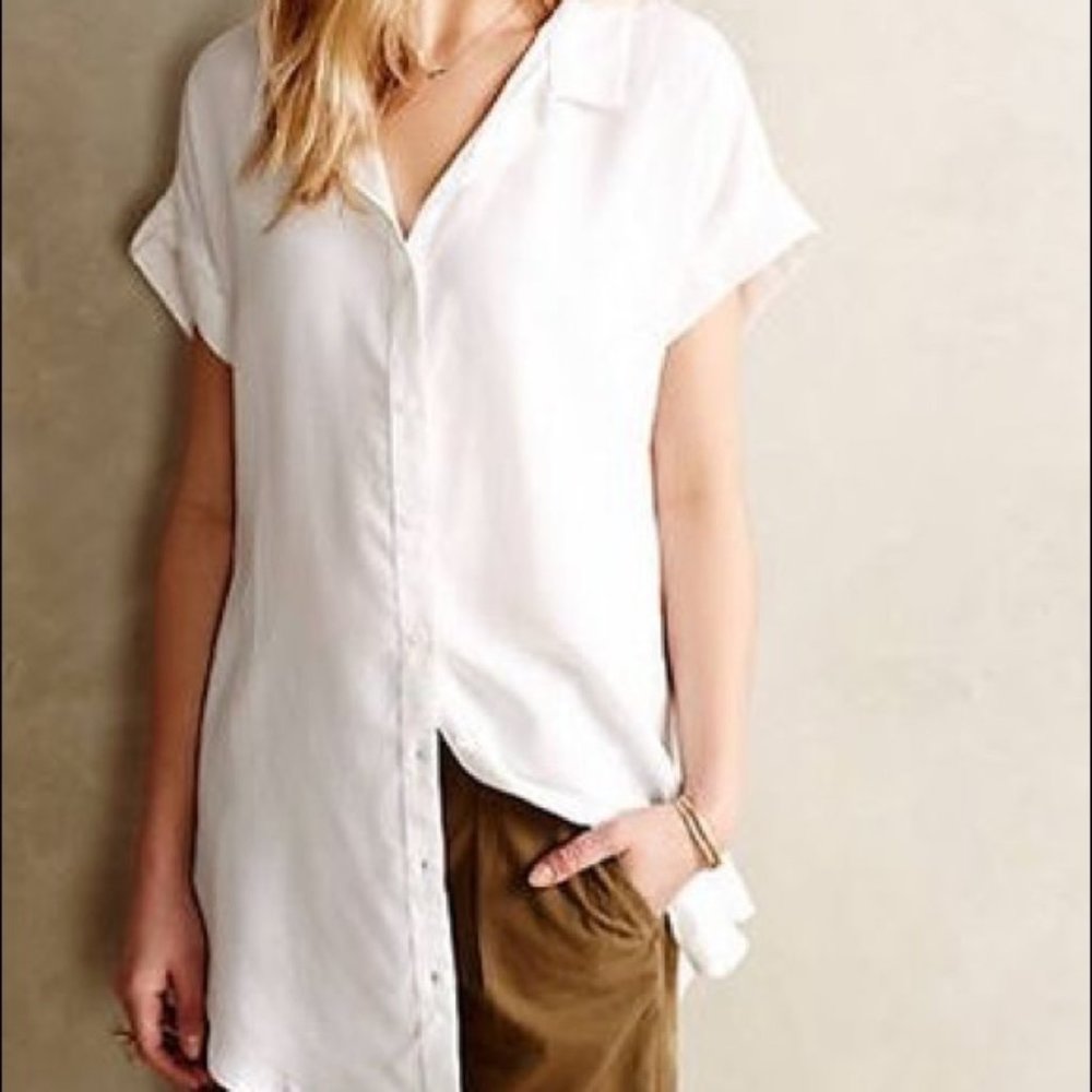 Anthropologie Cloth & Stone Luna Buttondown Tunic